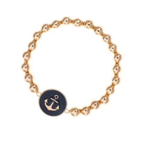 Best silver bangle bracelets with intricate detailing for a timeless and sophisticated style-Feeling Nauti Anchor Bracelet