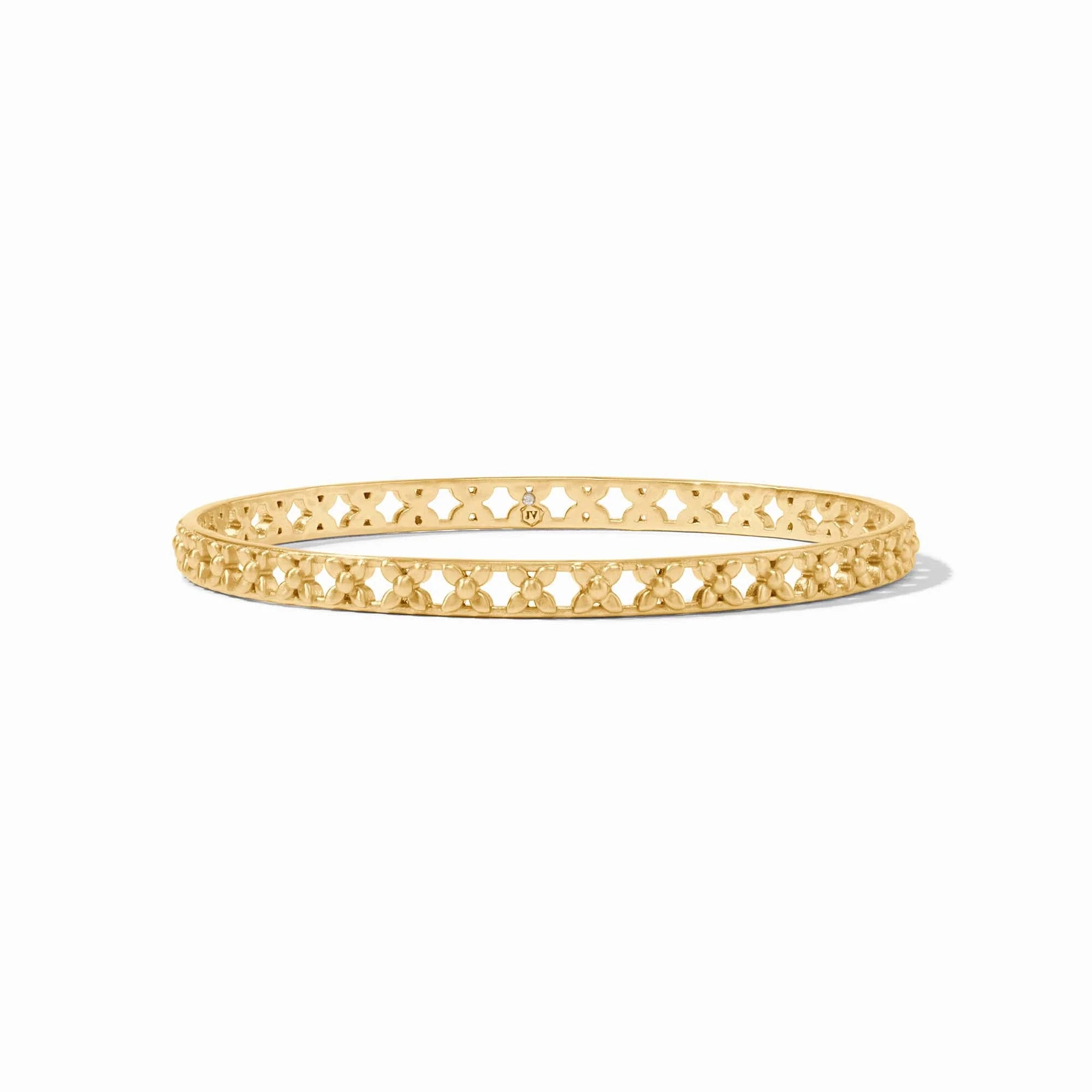 Wide bangle bracelets with modern geometric patterns for a bold fashion statement-Helene Stacking Bangle