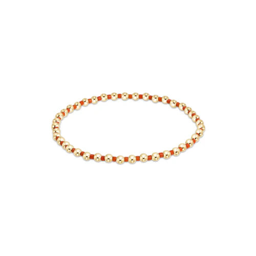 Bold bangle bracelets with textured finishes for a dynamic and modern style-Hope Grateful Bracelet -BRIGHT ORANGE -by enewton