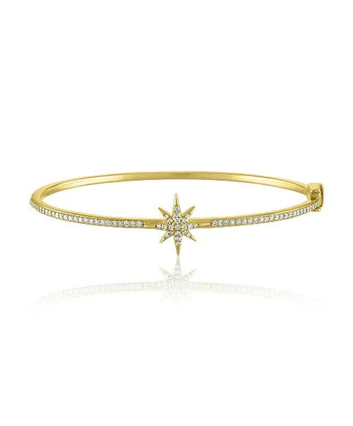 Best silver bangle bracelets with intricate detailing for a timeless and sophisticated style-Northstar Bangle