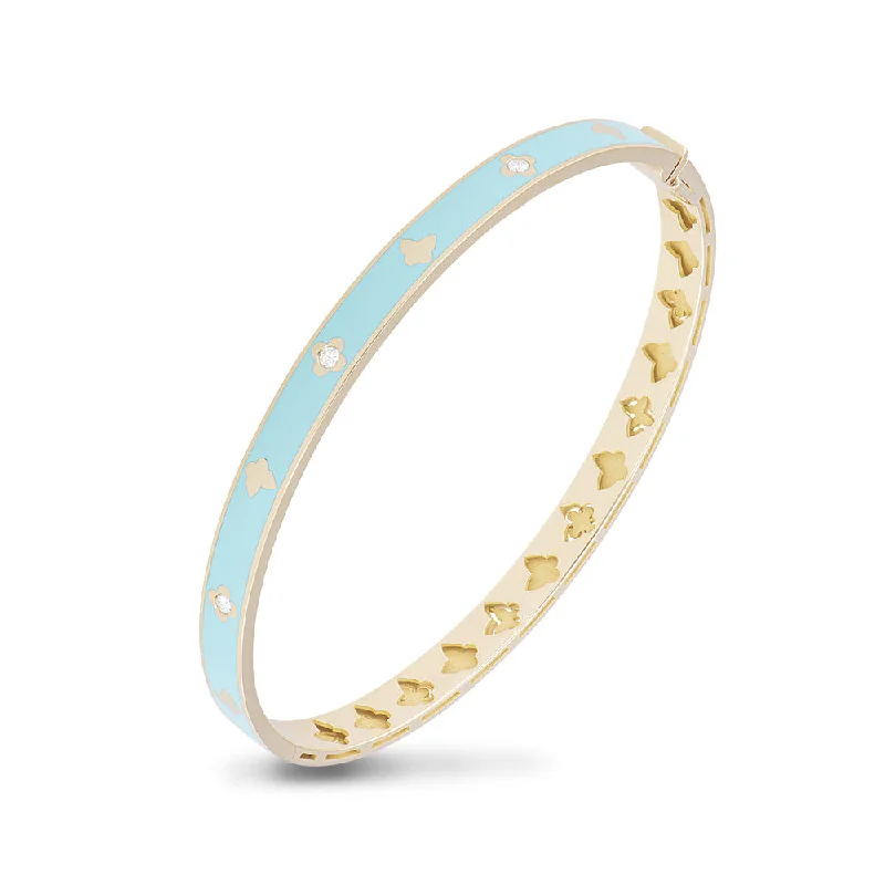 Best bangle bracelets with customizable charms for a personalized, unique piece-Piero Milano Blue Eden Bracelet