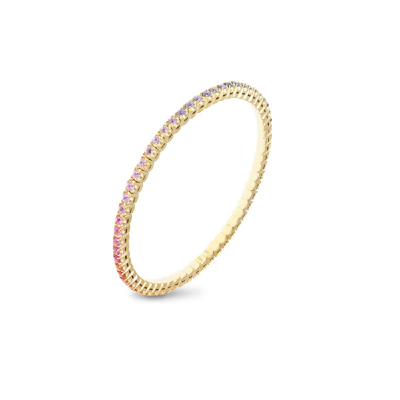 Best bangle bracelets with engraved floral patterns for a delicate and elegant design-Piero Milano Stretch Bracelet