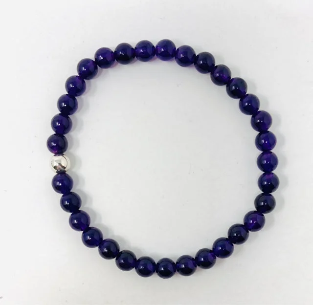 Best bangle bracelets with natural wood for a unique and earthy aesthetic-Purple Quartz Bracelet