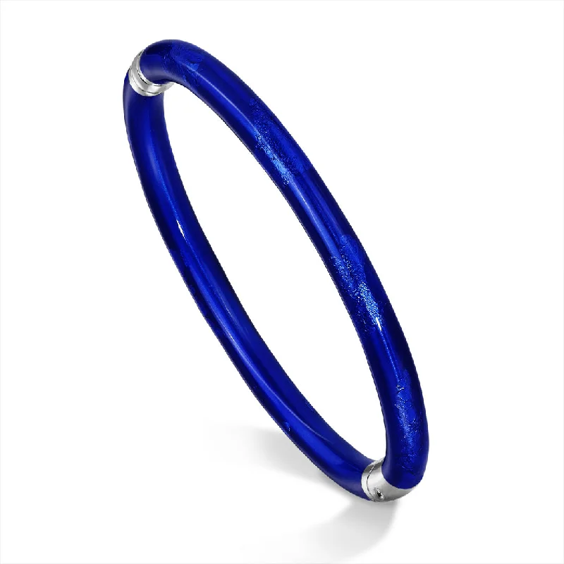 Lightweight bangle bracelets with subtle shimmer for an understated yet elegant look-SOHO Cobalt Blue Bracelet